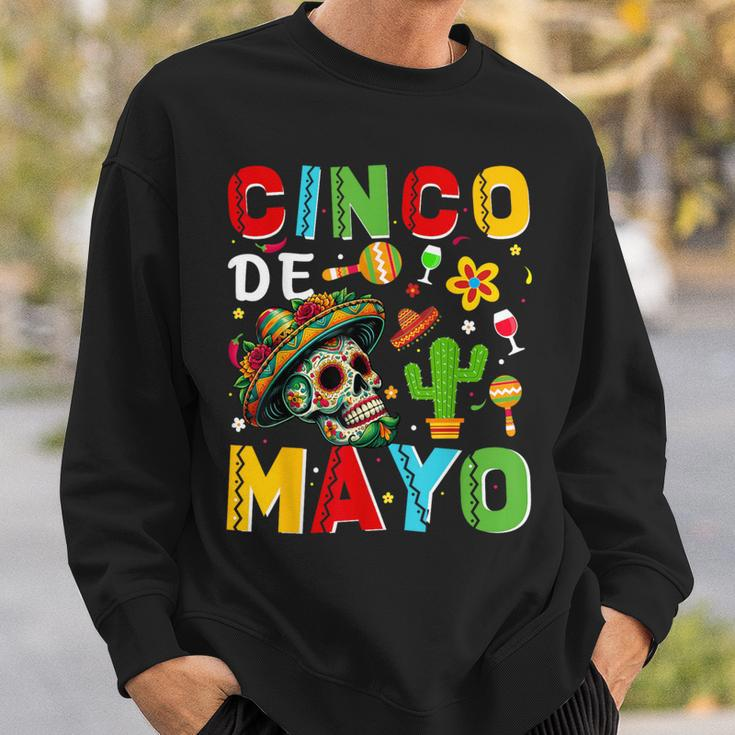 Cinco De Mayo Mexican Party Sugar Skull Fiesta 5 De Mayo Sweatshirt Gifts for Him