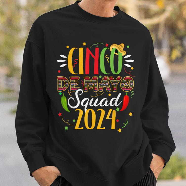 Cinco De Mayo Squad 2024 Family Matching Mexican Party Sweatshirt Gifts for Him