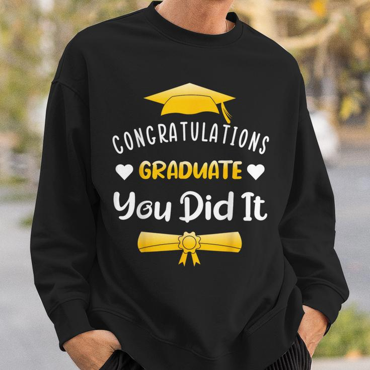 Class Of 2024 Graduate You Did It Congratulations Sweatshirt Gifts for Him