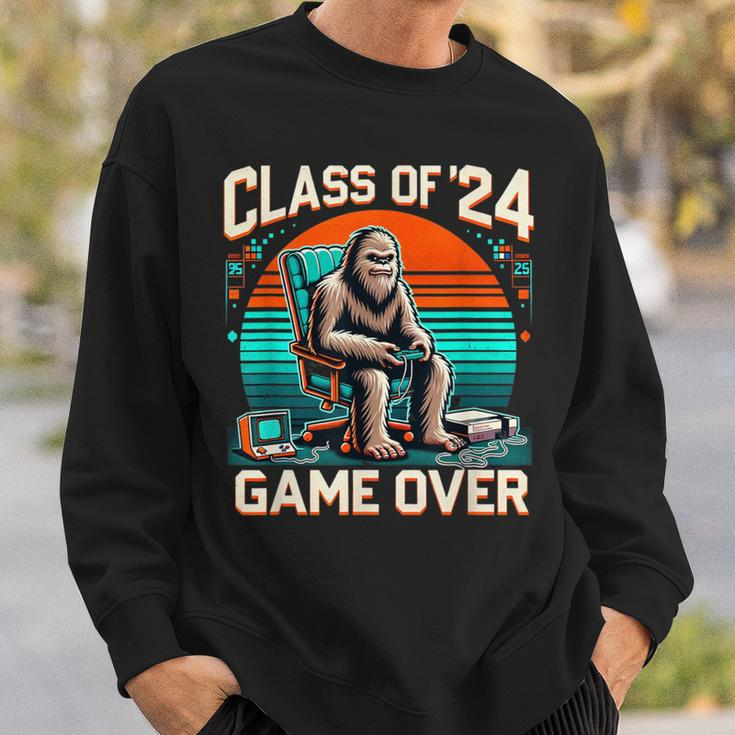 Class Of 2024 Graduation Seniors 24 Gamer Game Over Sweatshirt Gifts for Him