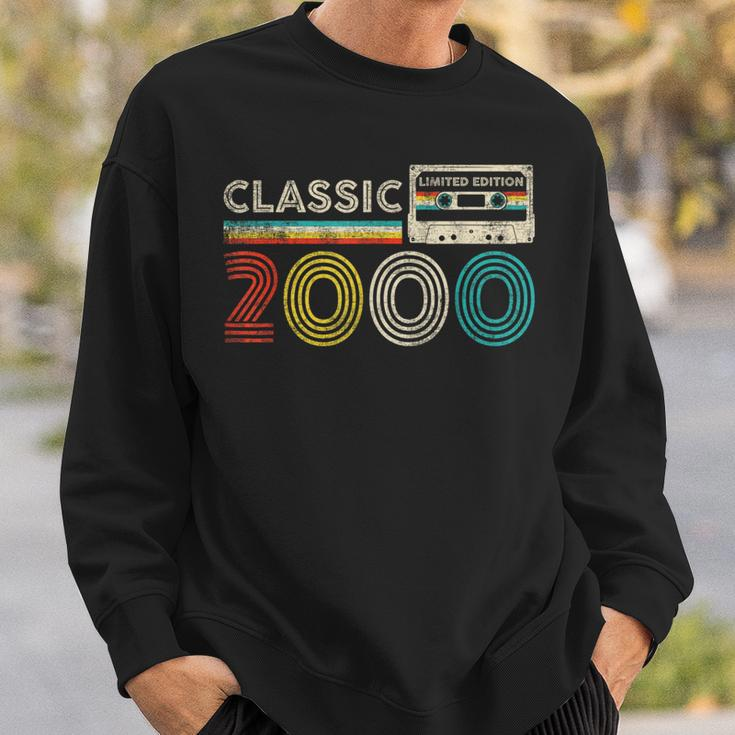 Classic 2000 Retro Birthday Idea 2000 Cassette Tape Vintage Sweatshirt Gifts for Him