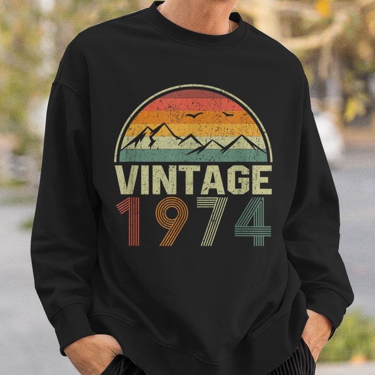 Classic 50Th Birthday Idea Vintage 1974 Sweatshirt Gifts for Him