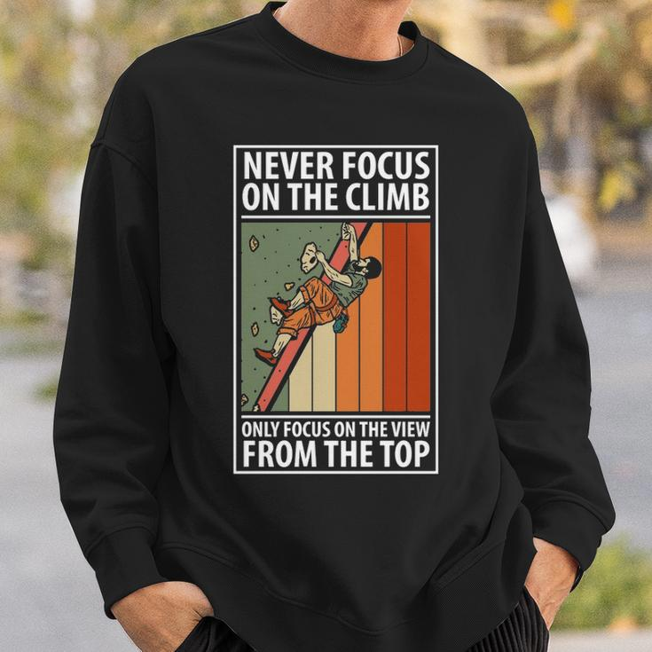 Climbing Bouldering Climber Mountain Climber Rock ClimbingSweatshirt Gifts for Him