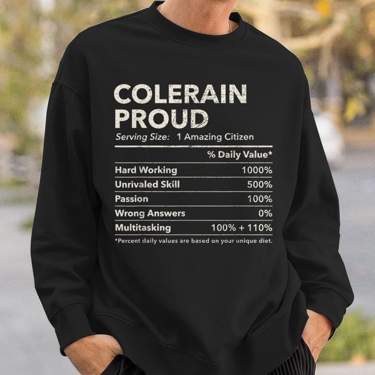 Colerain North Carolina Proud Nutrition Facts Sweatshirt Gifts for Him