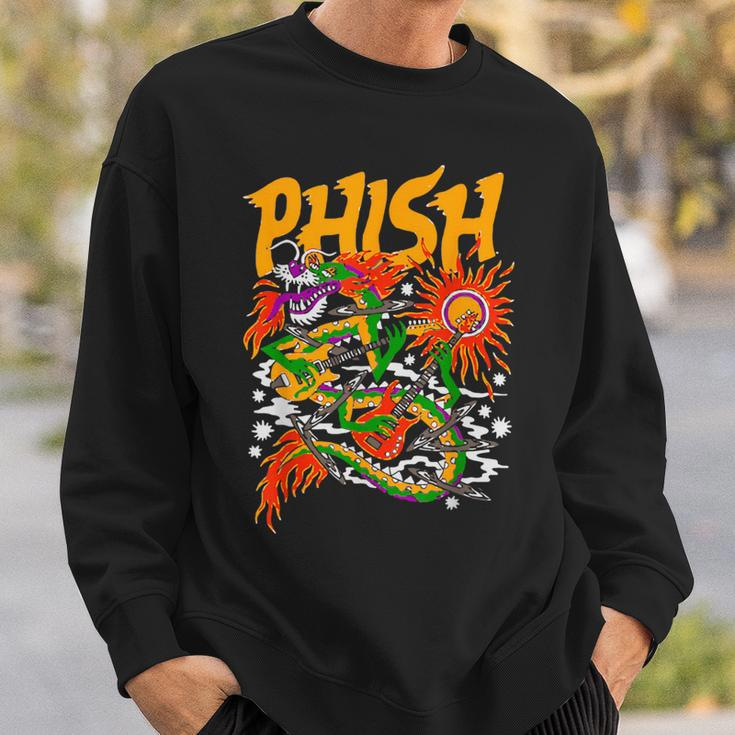 Colorful Phish-Jam Tie-Dye For Fisherman Fish Graphic Sweatshirt Gifts for Him