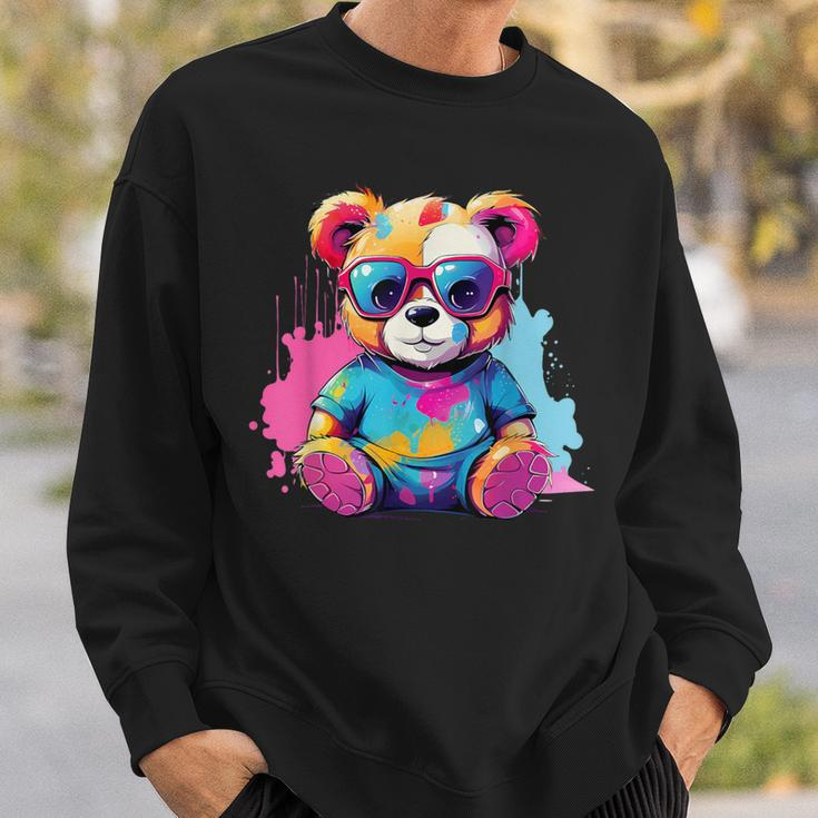 Colorful Teddy Bear Sweatshirt Gifts for Him