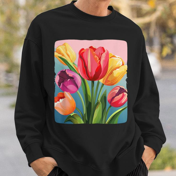 Colorful Tulip Costume Sweatshirt Gifts for Him