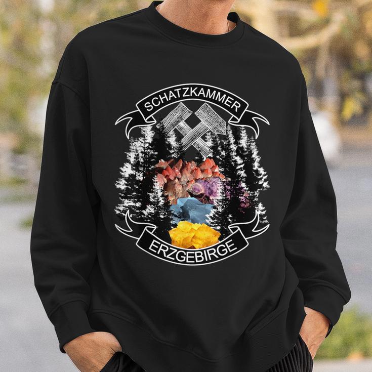 Cool Erzgebirge Sachsen Mining Minerals Sweatshirt Geschenke für Ihn