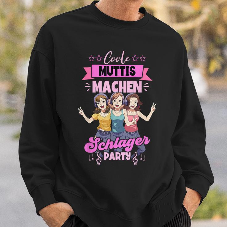 Cool Muttis Machen Schlagerparty Black Sweatshirt Geschenke für Ihn