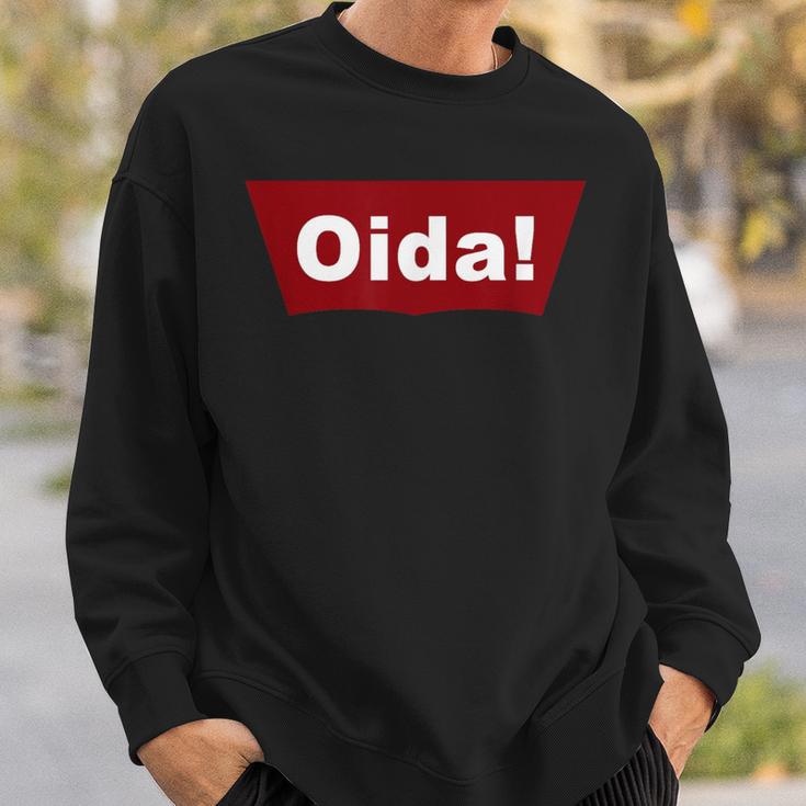 Cool Oida Austria Bavaria Text Logo Sweatshirt Geschenke für Ihn