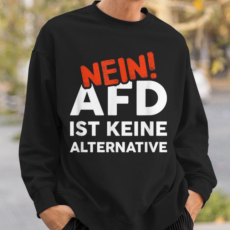 Cooles Mit Spruch Gegen Afd Rassismus Gewalt & Hass Sweatshirt Geschenke für Ihn