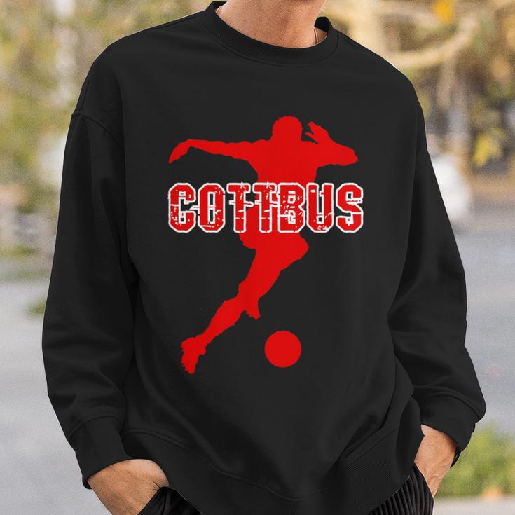 Cottbus Kickenerein Fussball Fan Heimat Brandenburg Rot Sweatshirt Geschenke für Ihn