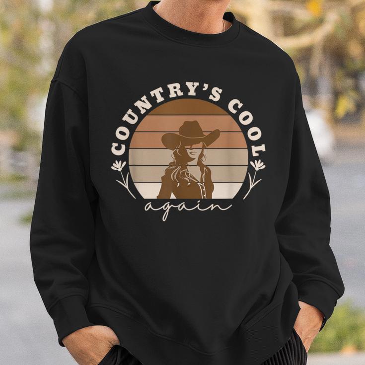 Country’S Cool Again Cowgirl Wildflowers And Wild Horses Sweatshirt Gifts for Him