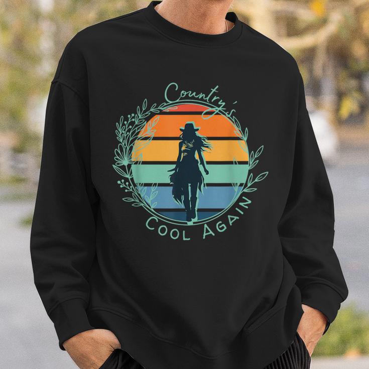 Country's Cool Again Lainey Vibe Wildflowers And Wild Horses Sweatshirt Gifts for Him