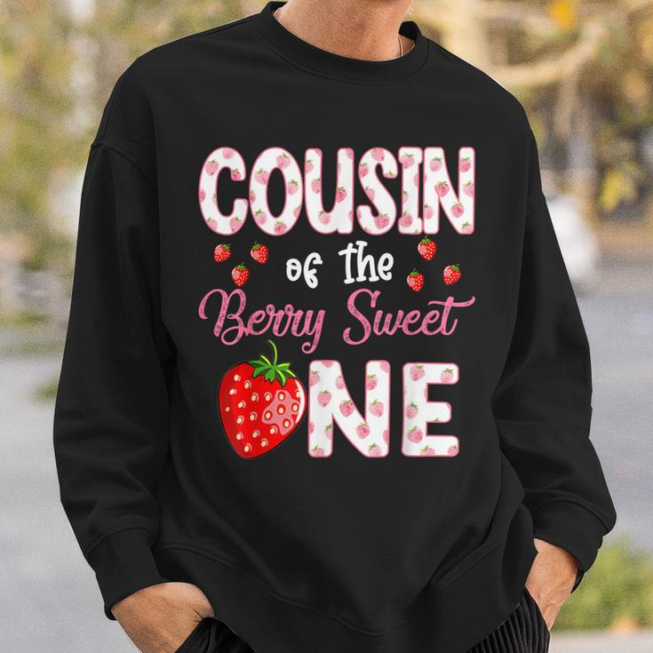 Cousin Of The Berry Sweet One Strawberry First Birthday Sweatshirt Gifts for Him