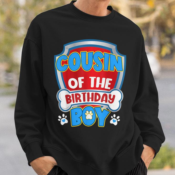 Cousin Of The Birthday Boy Dog Paw Family Matching Sweatshirt Gifts for Him