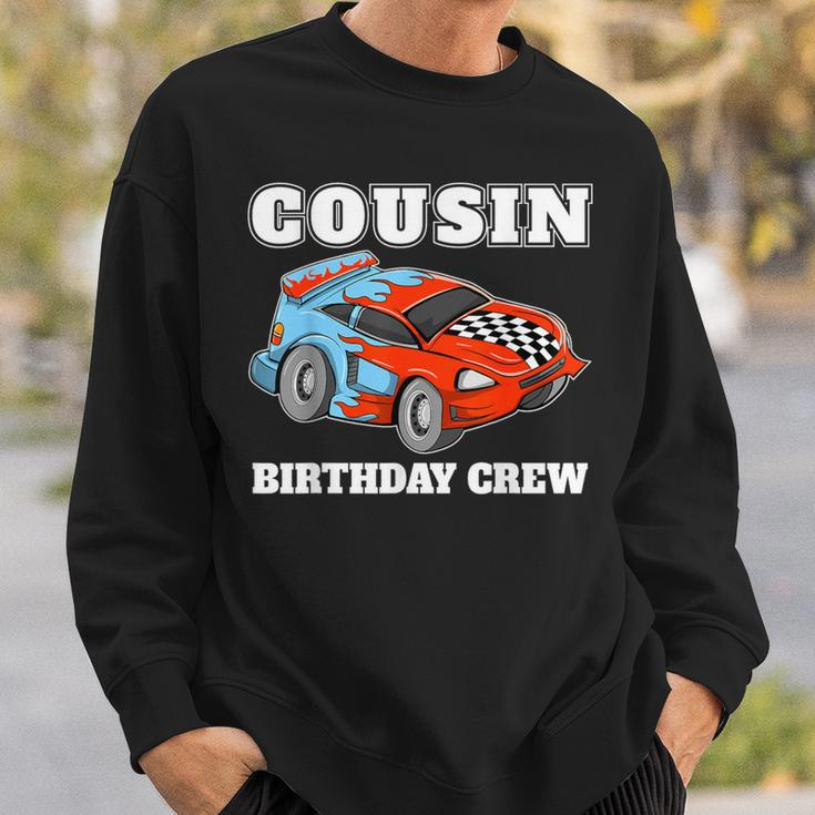 Cousin Birthday Crew Race Car Racing Car Driver Sweatshirt Gifts for Him