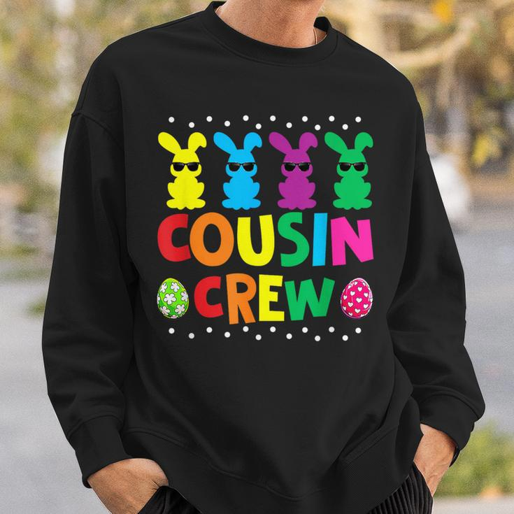 Cousin Crew Bunny Rabbit Easter Day Eggs Hunting Squad Sweatshirt Gifts for Him