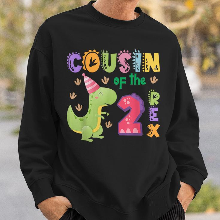 Cousin Of The Two Rex Birthday Dinosaur Family Matching Sweatshirt Gifts for Him