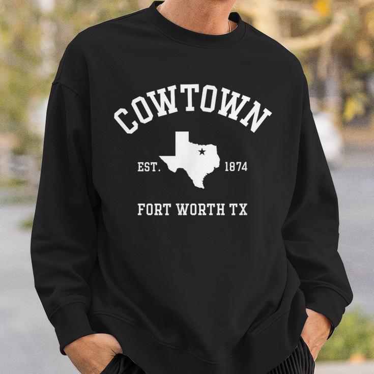 Cowtown Fort Worth Tx Athletic Est Established 1874 Sweatshirt Gifts for Him