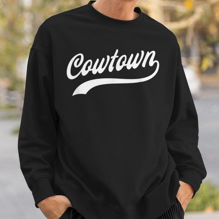 Cowtown Fort Worth Tx Classic Baseball Style Sweatshirt Gifts for Him