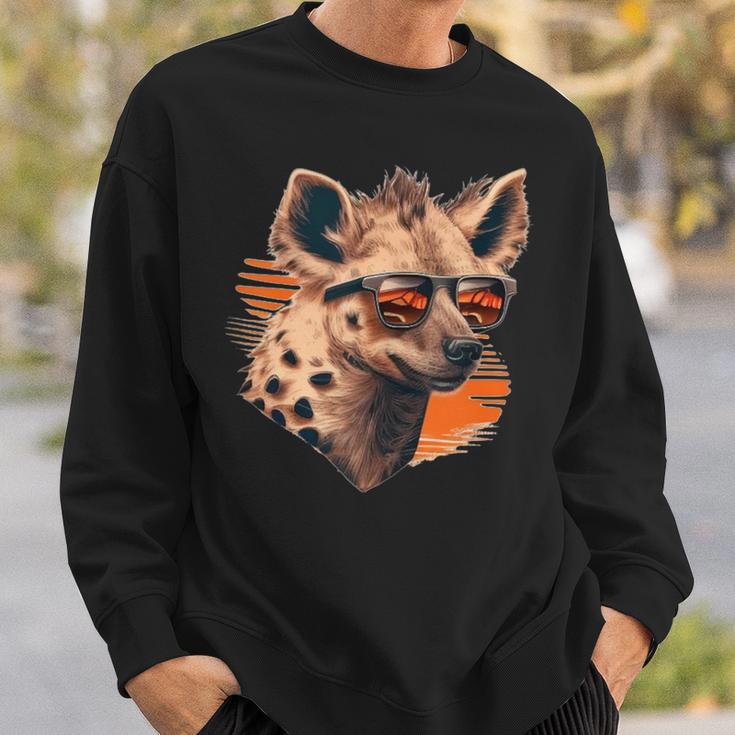 Crazy Looking And Laughing Hyena Sweatshirt Gifts for Him