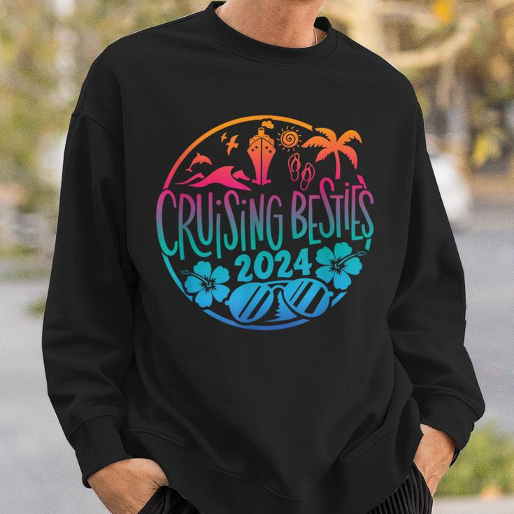 Cruising Besties 2024 Friends Vacation Cruise Sweatshirt Gifts for Him