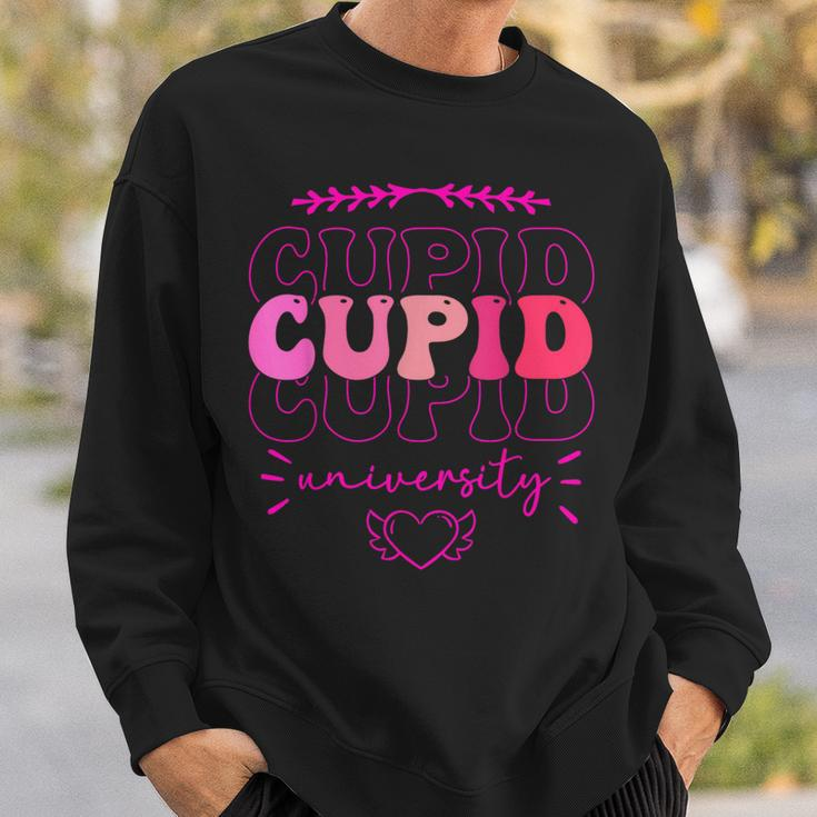 Cupid University Valentine Couple Cupid Sweatshirt Gifts for Him