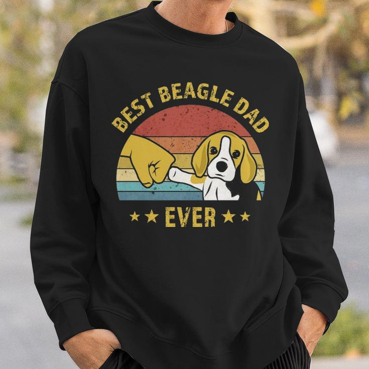 Cute Best Beagle Dad Ever Retro Vintage Puppy Lover Sweatshirt Gifts for Him
