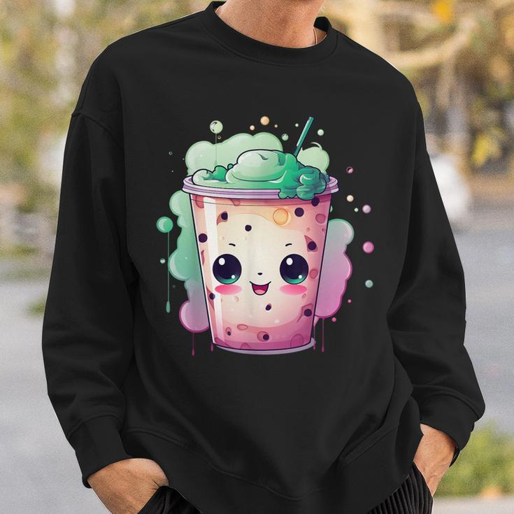 Cute Bubble Tea I Milk Tea I Bubble Tea Sweatshirt Geschenke für Ihn