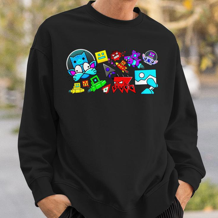 Cute Geometry Video Game Graphic Birthday Sweatshirt Gifts for Him
