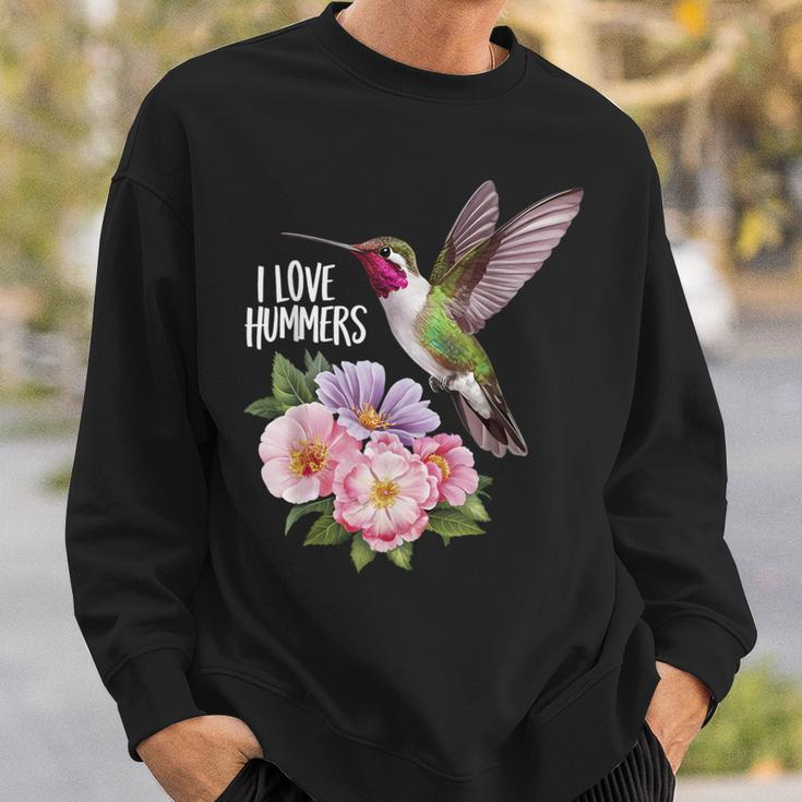 Cute I Love Hummers Colibri Hummingbird Retro Vintage Sunset Sweatshirt Gifts for Him