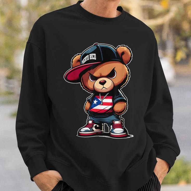 Cute Teddy Bear Puerto Rico Flag Boricua Puerto Rican Sweatshirt Gifts for Him