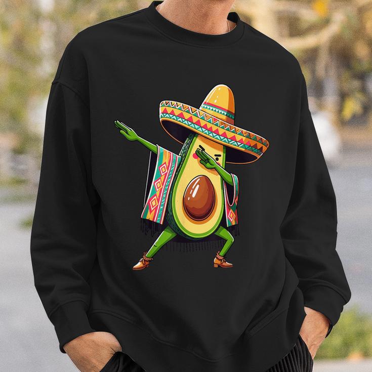 Dabbing Avocado Mexican Poncho Cinco De Mayo Sweatshirt Gifts for Him