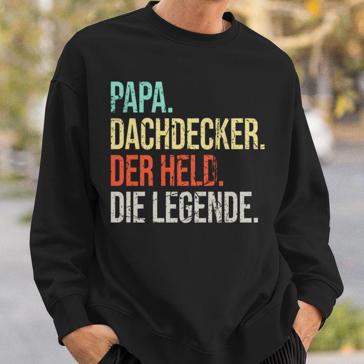 Dachdecker Papa Legendeaterintage Spruch Sweatshirt Geschenke für Ihn