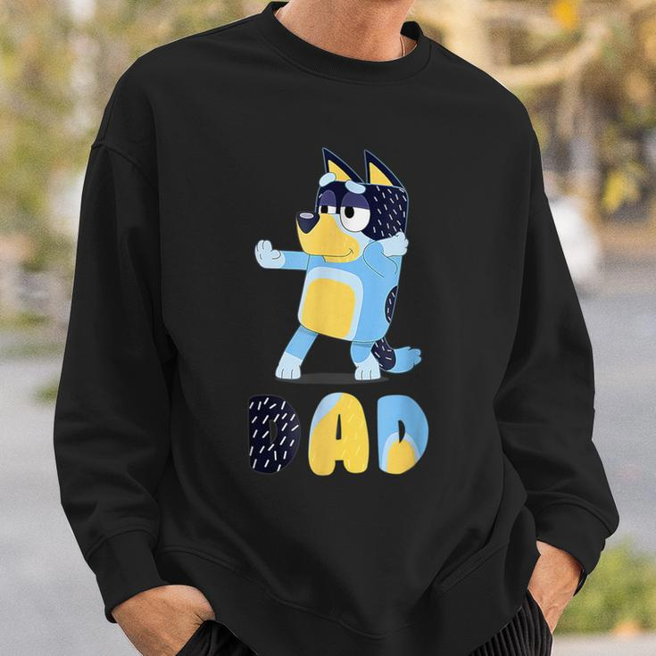 Dad Dogcartoon Dog Lovers Family Matching Birthday Party Sweatshirt Gifts for Him