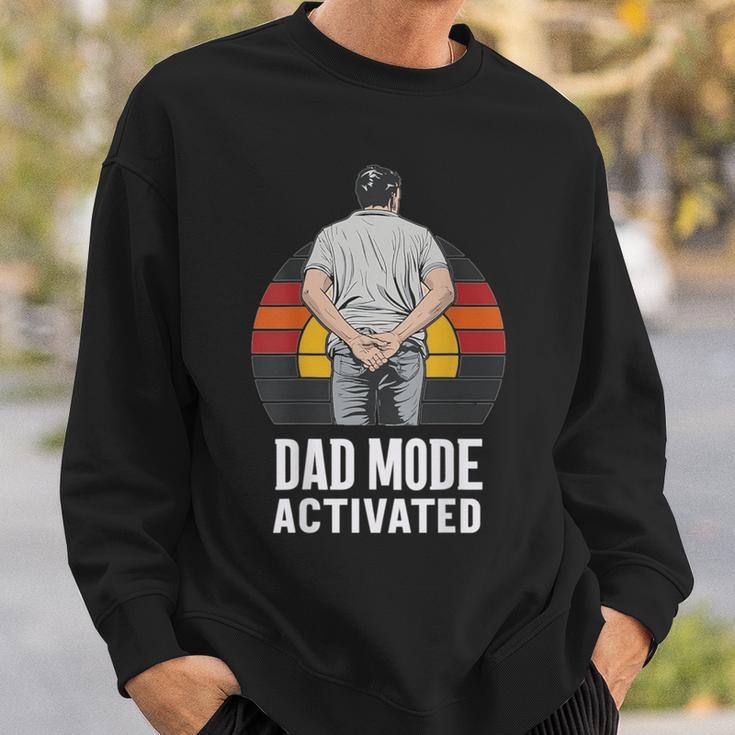 Dad Mode Activated Quote Father's Day Best Father Sweatshirt Gifts for Him