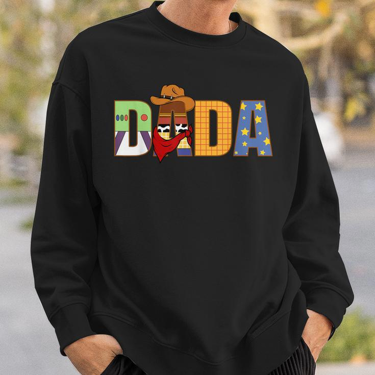 Dada Birthday Boy Western Rodeo Family Party Decorations Sweatshirt Gifts for Him