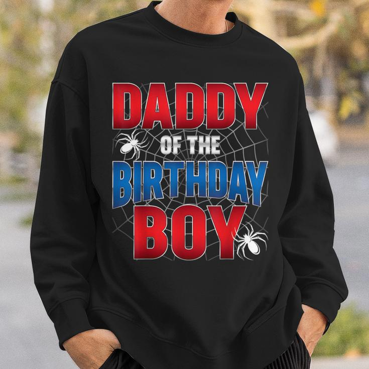 Daddy Of The Birthday Boy Costume Spider Web Birthday Party Sweatshirt Gifts for Him