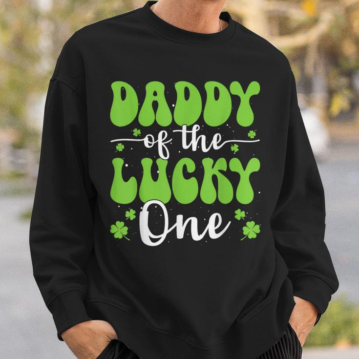 Daddy Of The Lucky One First Birthday St Patrick's Day Sweatshirt Gifts for Him