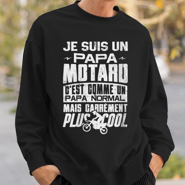 Damen Für Motorradfahrer Herren Papa Motorrad Geschenk Für Motorrad Mit-Ausschnitt Sweatshirt Geschenke für Ihn