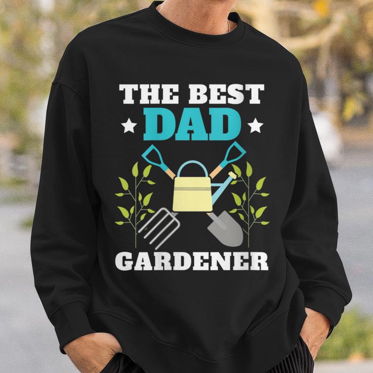 Damen Gärtner Papa Besterater Im Garten Mit-Ausschnitt Sweatshirt Geschenke für Ihn