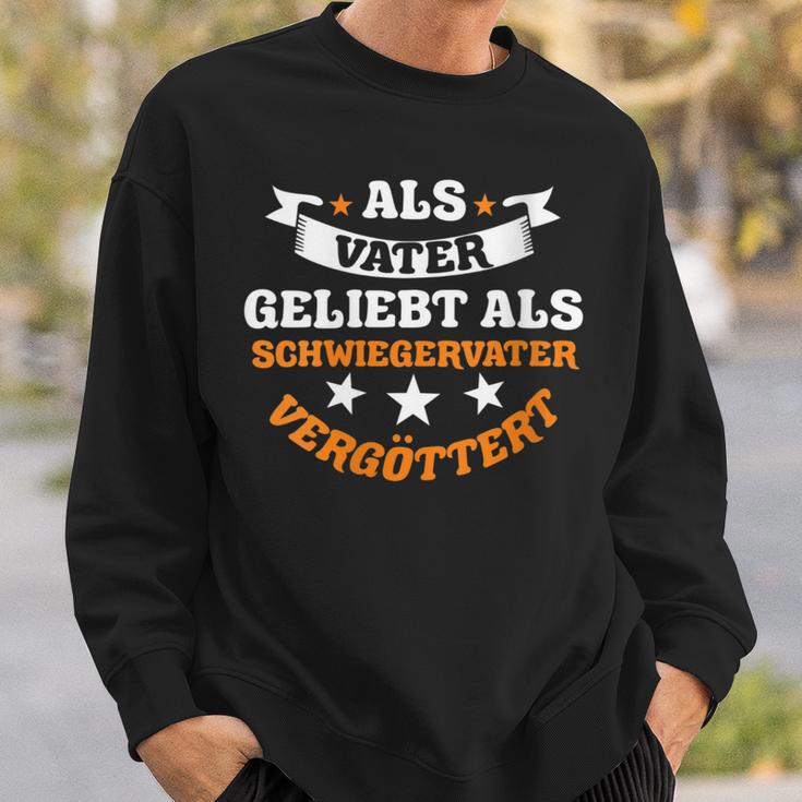 Damen Schwiegervaterater Schwiegerpapa Papaatertag Mit-Ausschnitt Sweatshirt Geschenke für Ihn