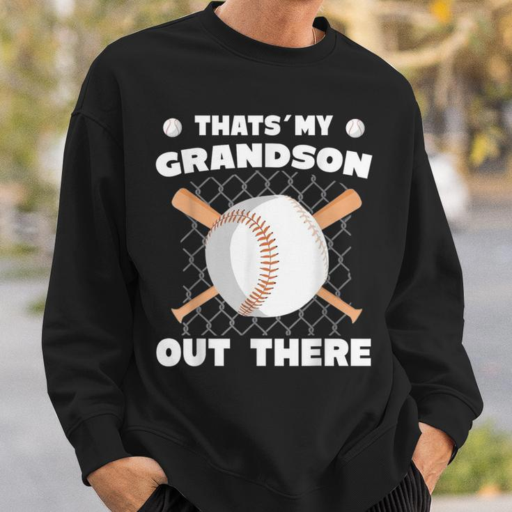 Das Ist Mein Enkel Da Draußen Baseball- Sweatshirt Geschenke für Ihn