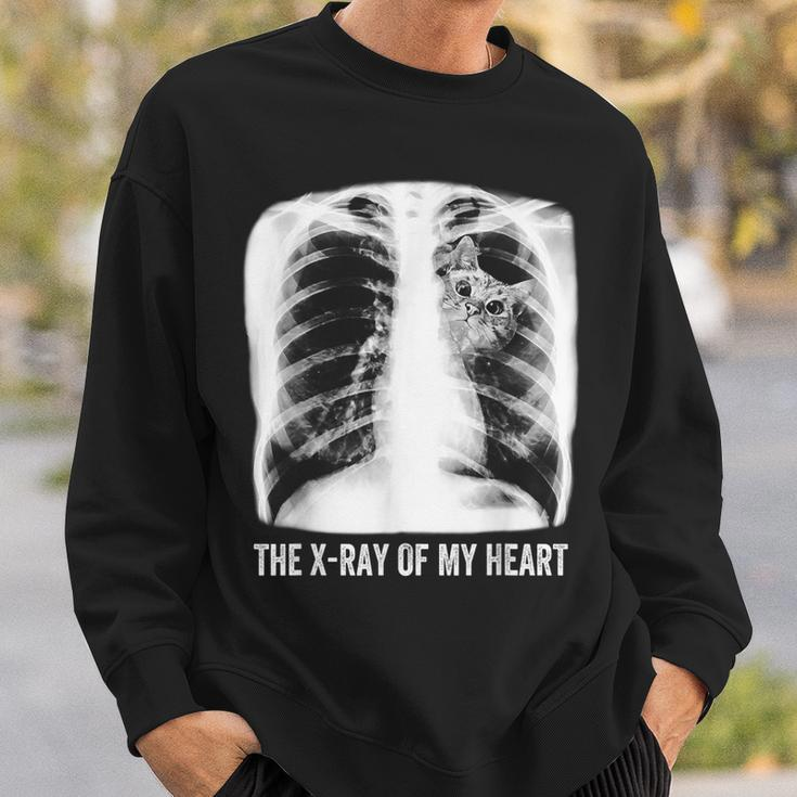 Das Röntgenbild Meiner Herzkatze Sweatshirt Geschenke für Ihn