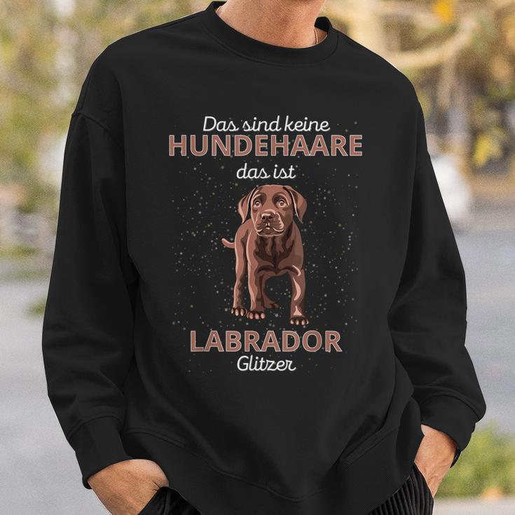 Das Sind Keine Hundehaare Das Ist Labrador Glitter Sweatshirt Geschenke für Ihn