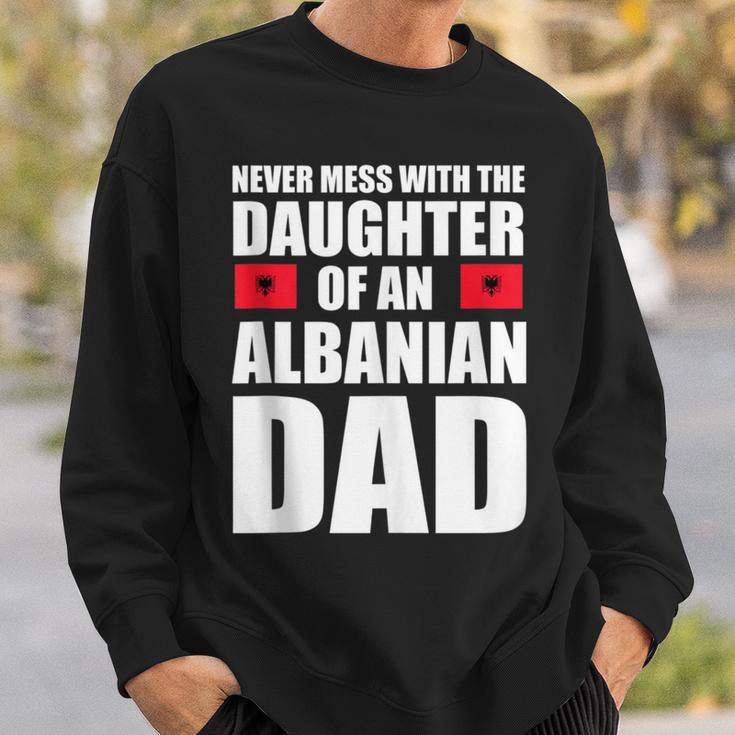 Daughter Of Albanian Dad Albania Flag Sweatshirt Gifts for Him