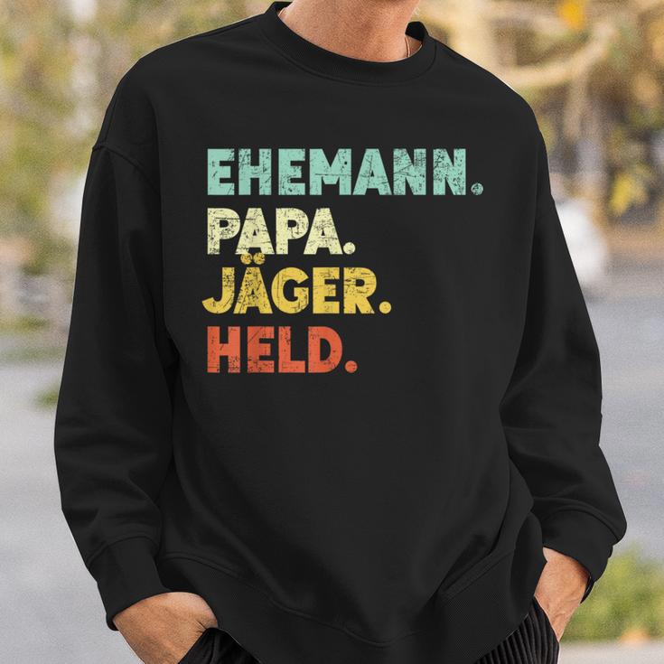 Day 'Husband Papa Jäger Held' Sweatshirt Geschenke für Ihn