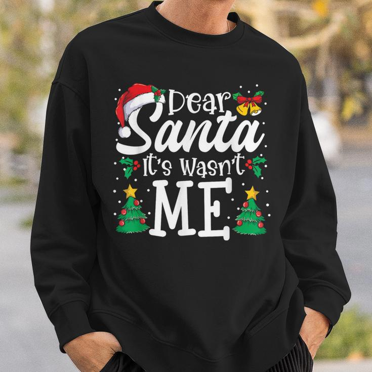 Dear Santa It Wasn't Me Family Christmas Party Sweatshirt Gifts for Him