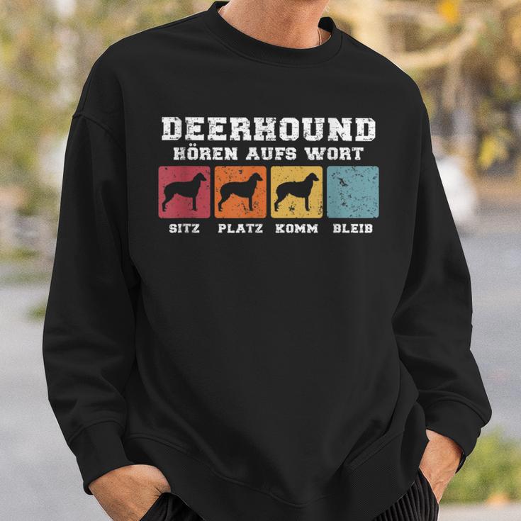 Deerhound Hören Aufs Wort Sweatshirt Geschenke für Ihn